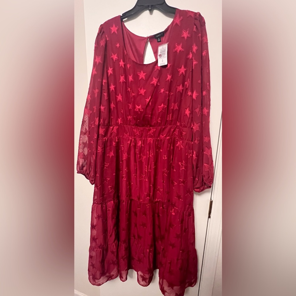 Torrid Red Starry Dress
